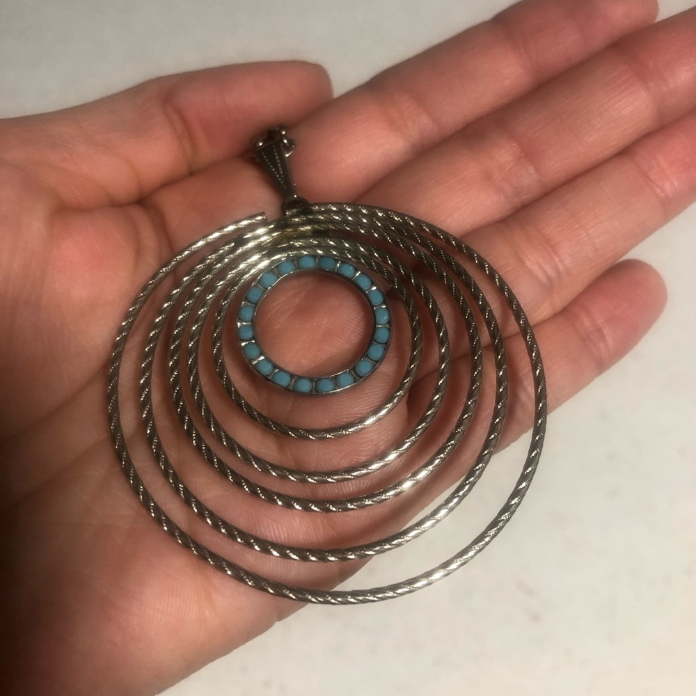 Vintage blue and silver necklace